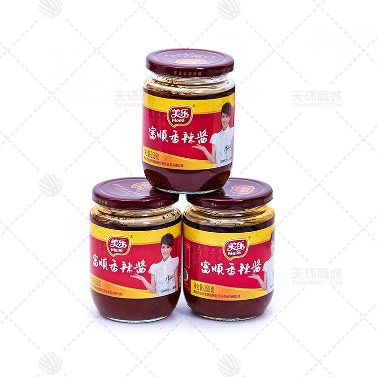【美乐】【常温】富顺香辣酱 350g*12瓶 7kg
