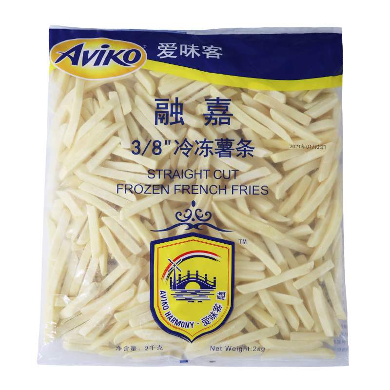 【爱味客】融嘉3/8冷冻薯条  2kg*6包 12kg