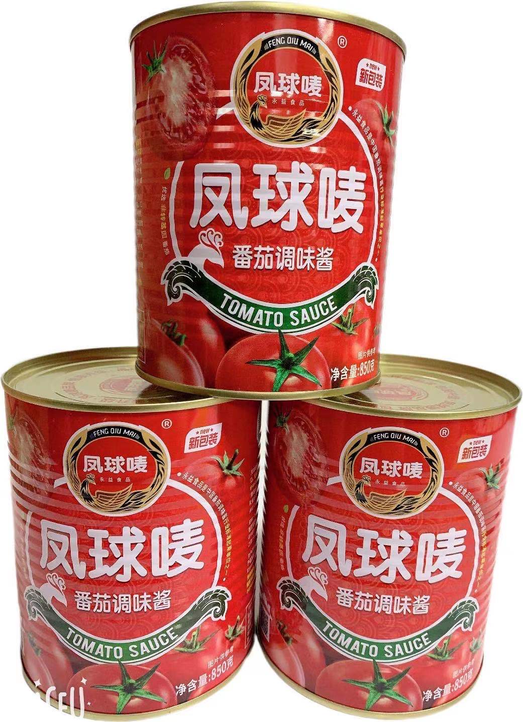 【凤球唛】百亿人番茄调味酱 850g*12瓶10.2kg