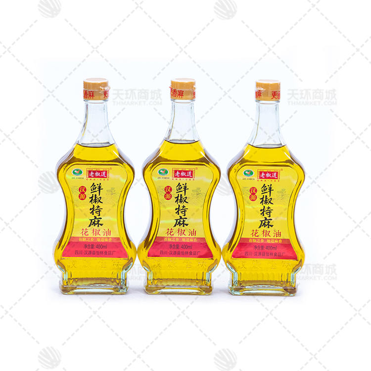 【老椒道】花椒油/鲜椒特麻400ml*12瓶 4.8l