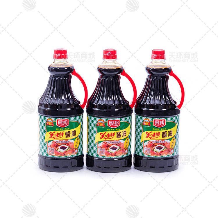 【厨邦】美味鲜酱油1.68L*6桶 10.08L