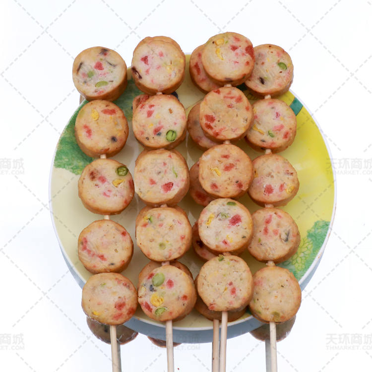 【湾仔佬】串串香鸡肉汉堡串2kg*5包   26串/包   ...