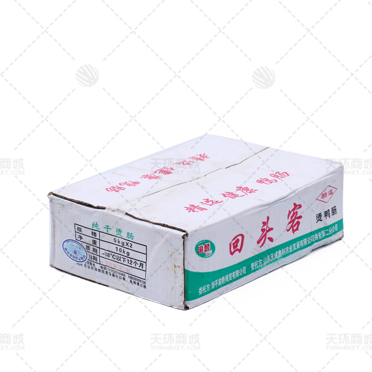 【回头客】免洗熟鸭肠 5kg*2板 10kg