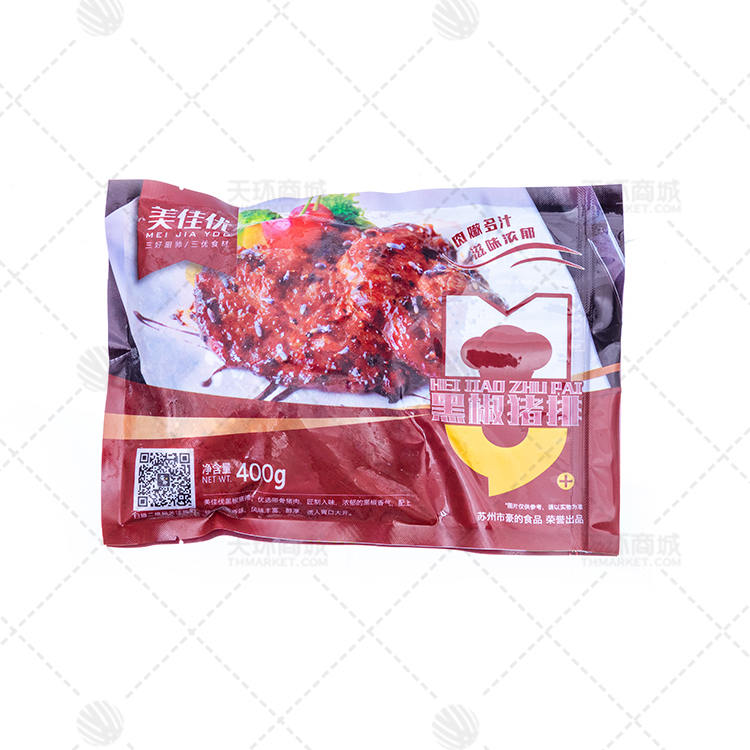 【美佳优】黑椒猪排 400g*20包   8kg