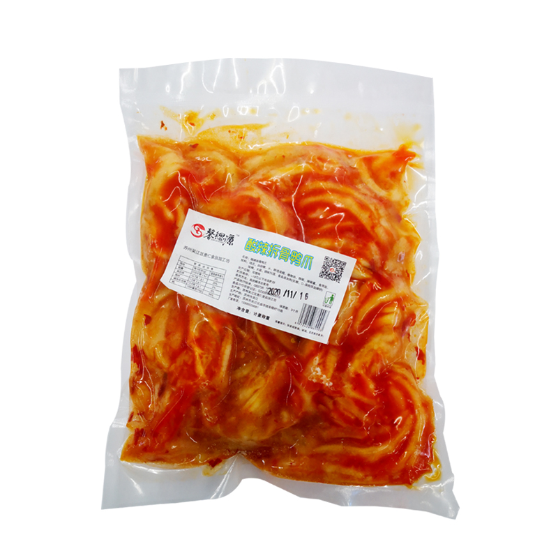 【鑫思源】酸辣拆骨鸭爪/酸辣鸭爪 1kg*8袋  8kg