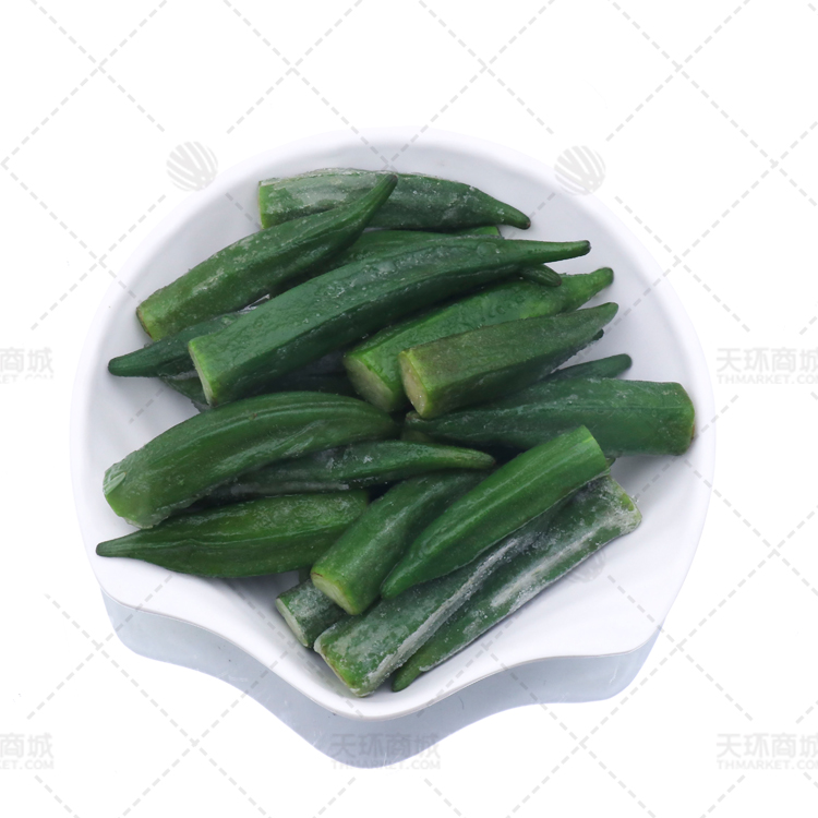 【绿冻】速冻秋葵 10包*1000g 10kg