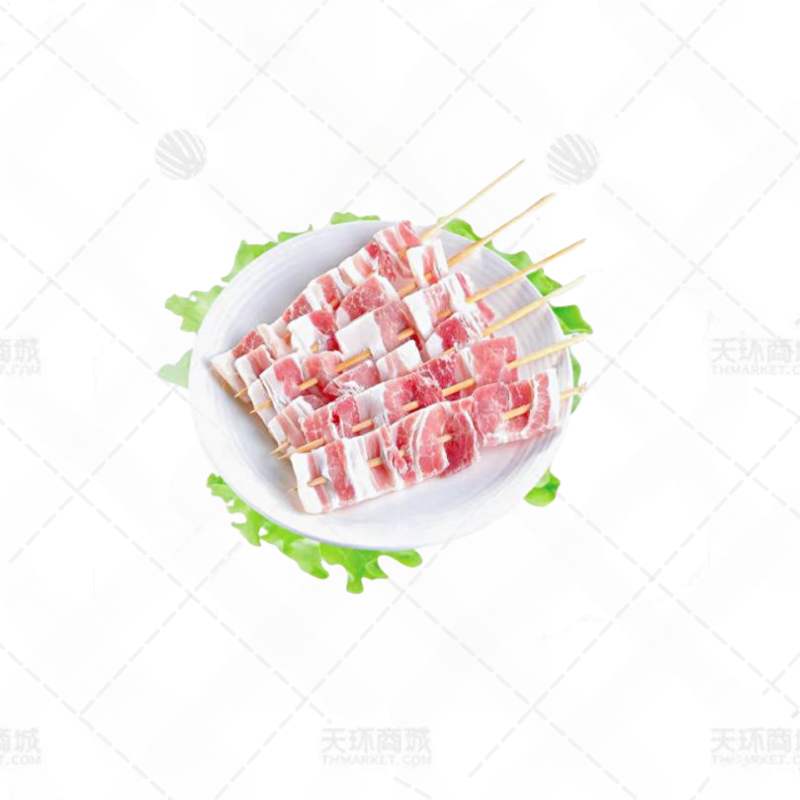 【豫谊佳】五花肉串（4片/串） 多规格
