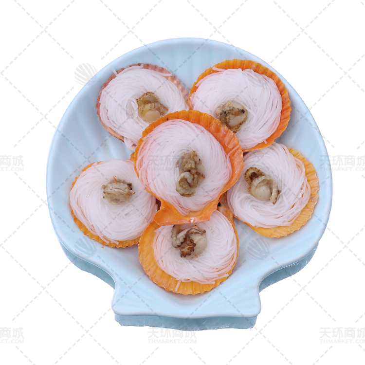 【蓝蓝金月湾】粉丝黄金扇贝6-7cm 包冰率 5-10% 6.4kg