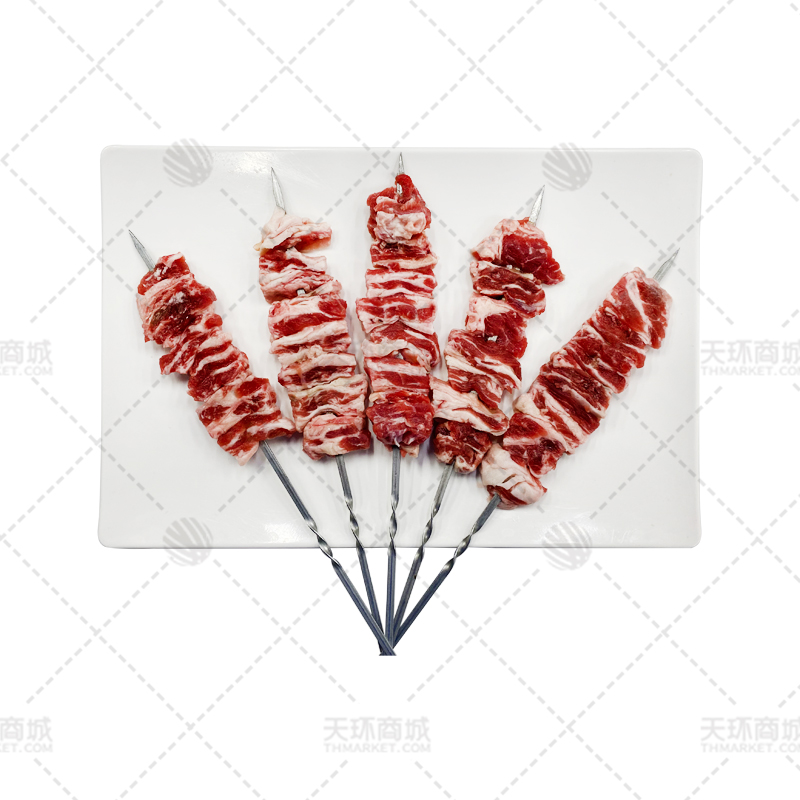 【串大咖】钢签牛肋条串 10支*10包 4.5kg