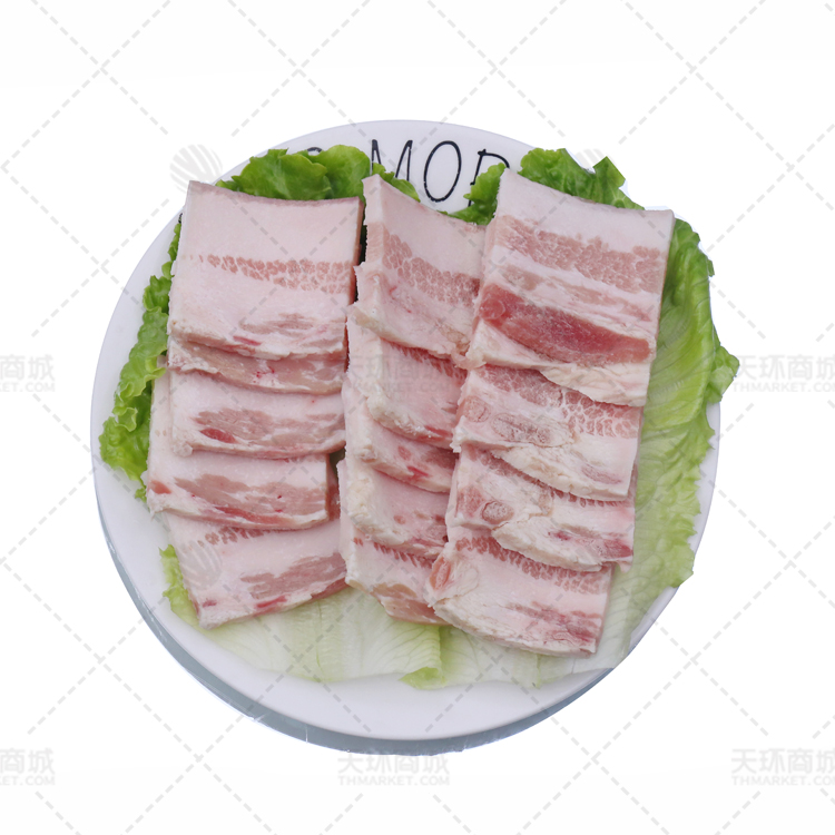 【鑫鹏】五花肉片(带皮原切) 9kg