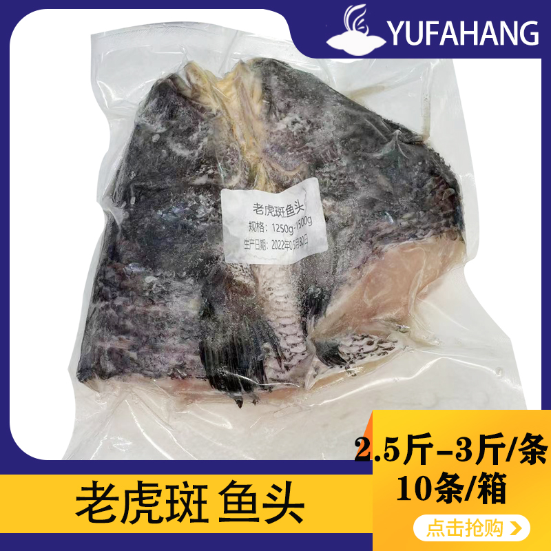 【于发行】老虎斑鱼头 1250-1500g/个*10个 15...