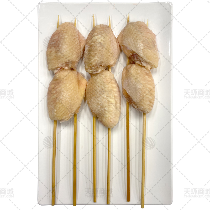 【江湖寻味客】原味鸡翅串(鸡翅中串)橙色胶带 80g*10支*10包 8kg