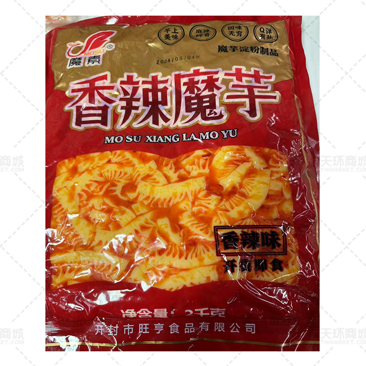 【魔素】香辣魔芋素百叶 2kg*2袋  4kg