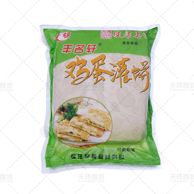 【丰名轩】鸡蛋灌饼 110g*25片*4包   11kg