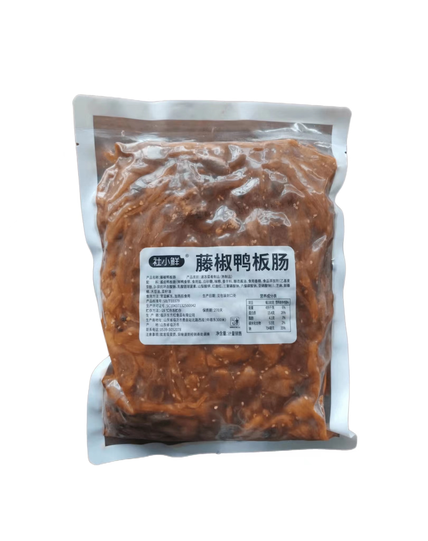 【社小鲜】【冷冻】藤椒鸭板肠 （多规格）