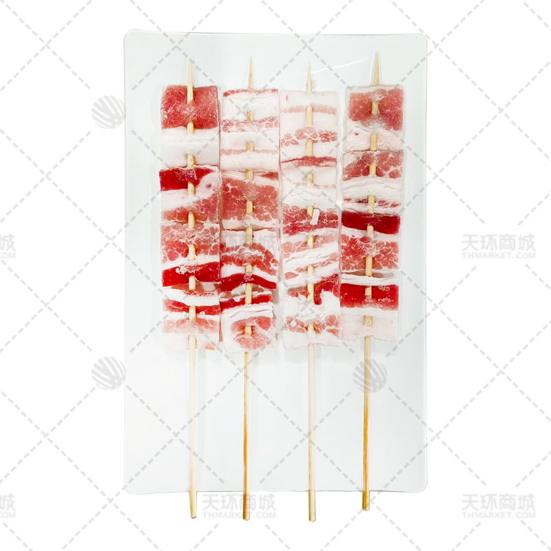 【启梦源】五花肉串/猪肉串 28g*20支*10包  5.6kg