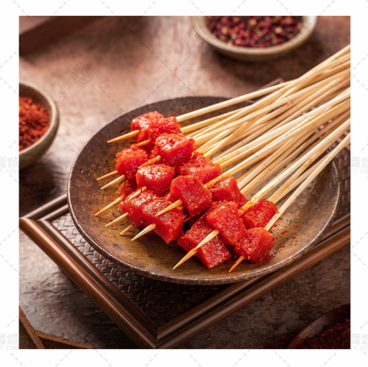 【增食记】串串牛肉粒（无竹签） 1kg*10袋 10kg