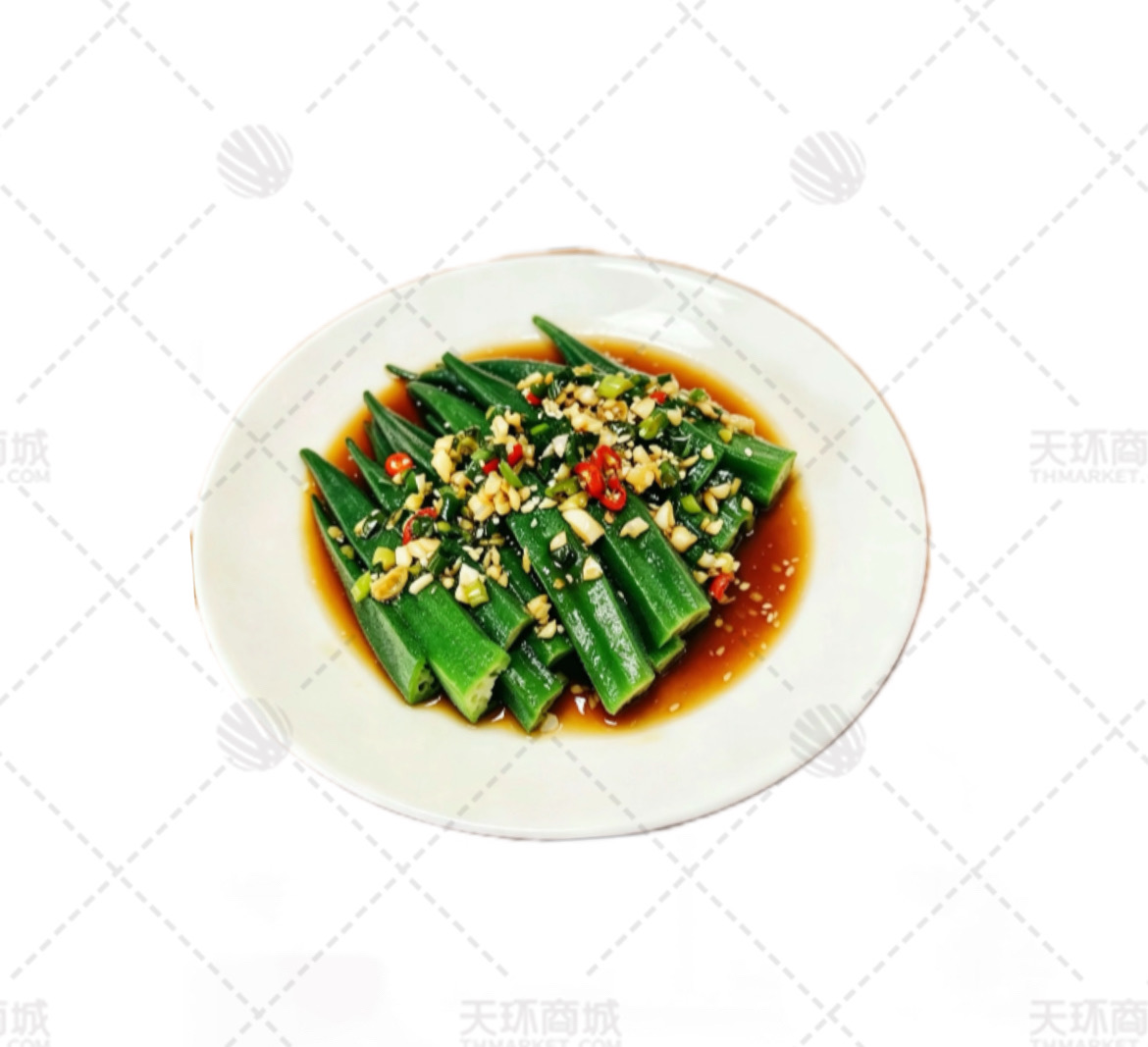 【预膳预源】香辣秋葵 2kg*4包  8kg