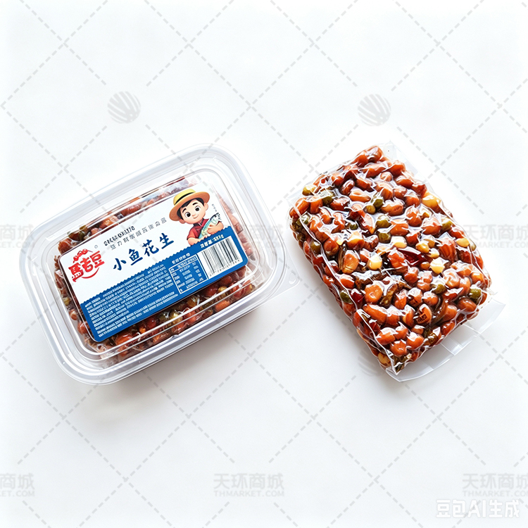 【马老豆】小鱼花生 350g*12盒(多规格) 4.2kg