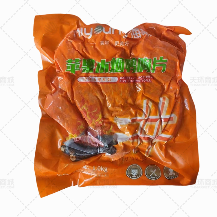【海阳】苹果木烟鸭胸片 1kg*10包 10kg