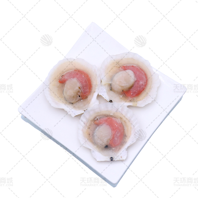 【冻半壳】虾夷扇贝 0.5kg*10包 5kg