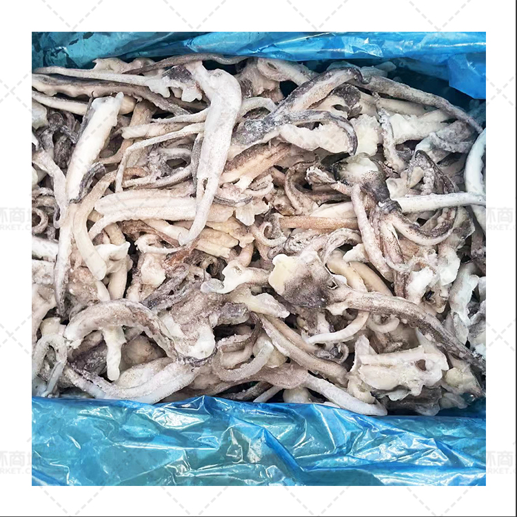 【鱿鲜美】单冻二本足（鱿鱼须）包冰率10%  2kg