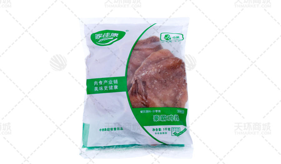 【中粮家佳康】豪霸大鸡排 5片/1kg*10包 10kg/箱
