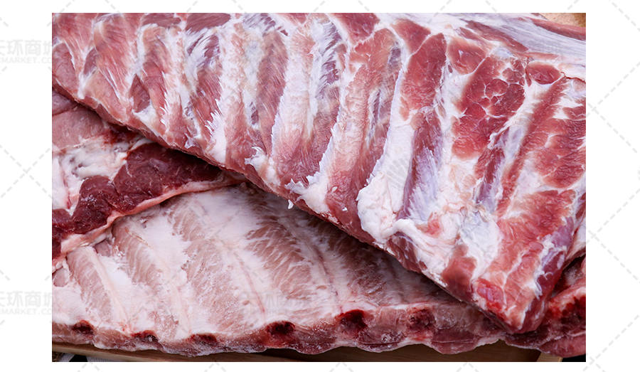 【rivasam】655肋排/冷冻猪肋排(约7-8片/箱)10kg/箱