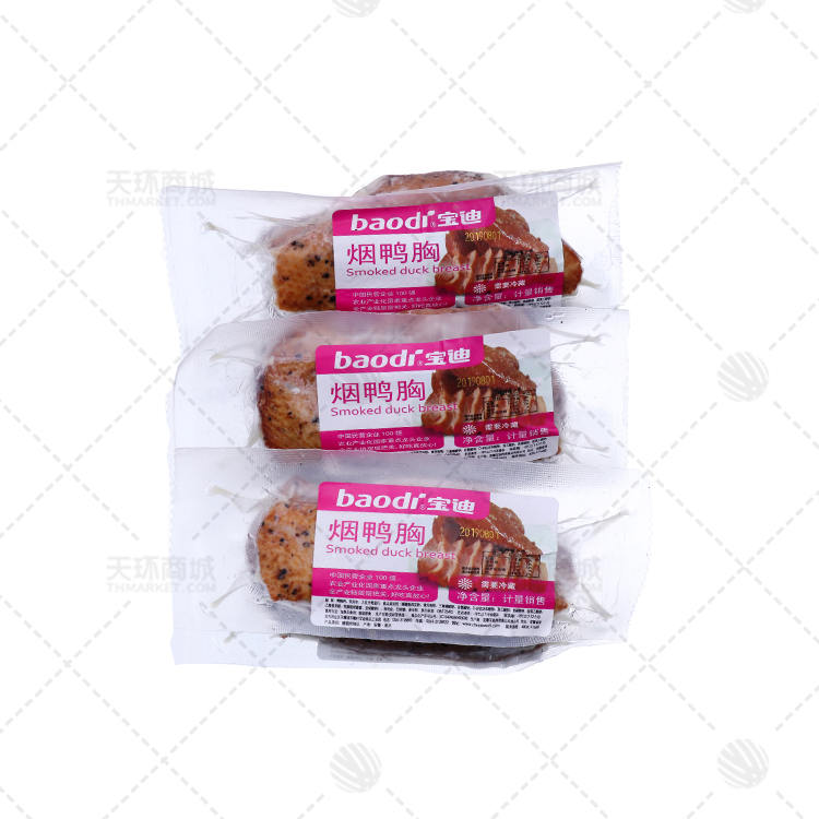 【宝迪】烟鸭胸 单个装 5kg/箱