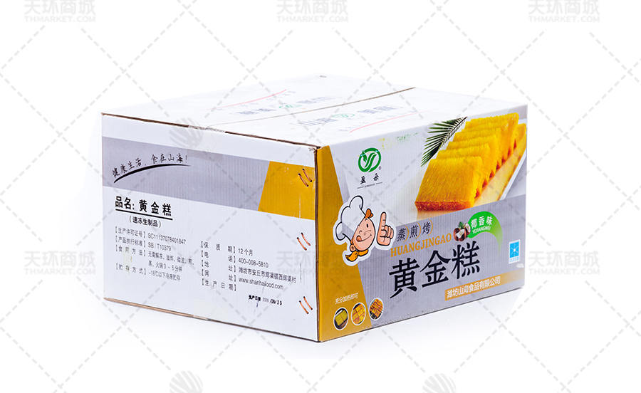 【盈朵】黄金糕 2kg*4包*50片/包 8kg/箱