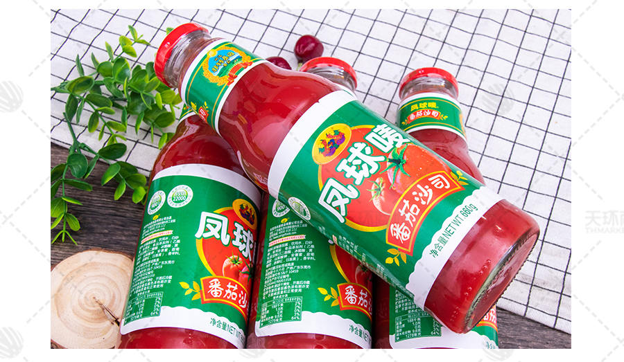 【凤球唛] 】 番茄沙司660g*12瓶7.92kg/箱