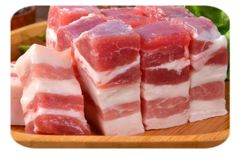 【佰家】五花肉块/红烧肉块(原切a级) 10kg/箱